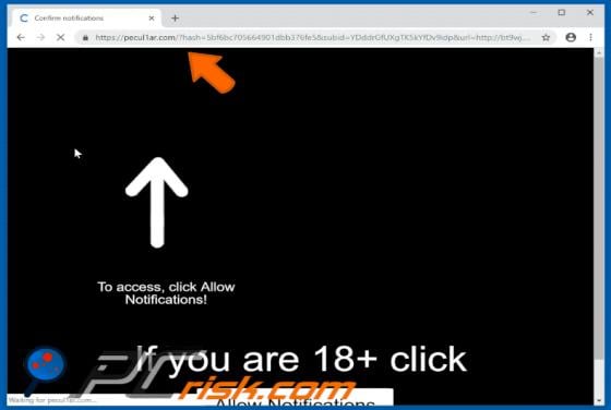 Pecul1ar.com POP-UP Redirect