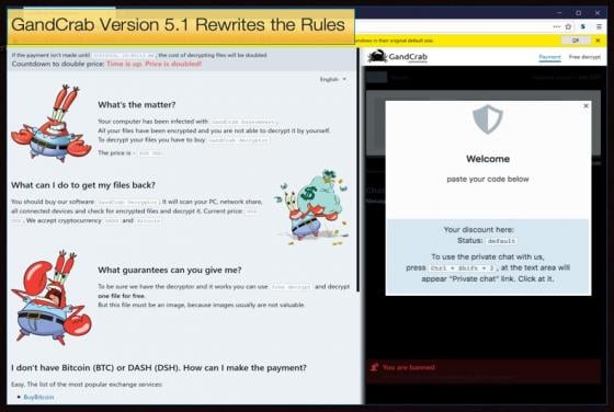 GandCrab Version 5.1 Rewrites the Rules