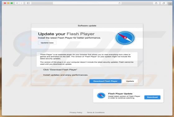 Fake Flash Player Update POP-UP Scam (Mac)