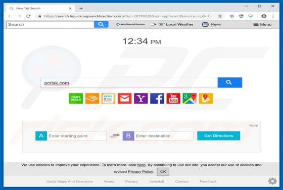 Search.hquickmapsanddirections.com Redirect