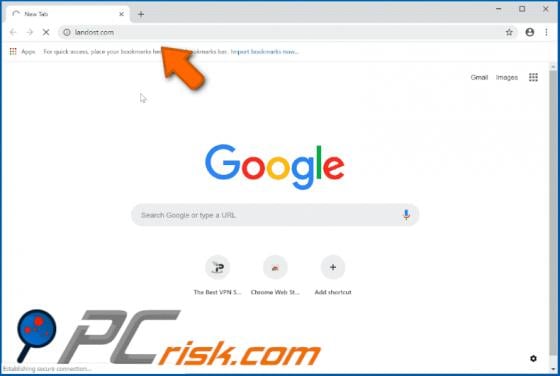Landost.com POP-UP Redirect