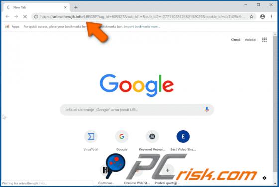 Arbrotherujik.info POP-UP Redirect