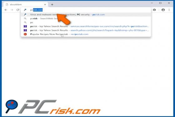 Searchforrecipes-svc.com Redirect