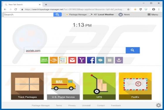Search.hpackage-manager.net Redirect