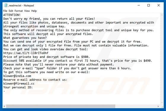 Promok Ransomware
