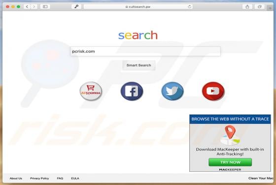 Cultsearch.pw Redirect (Mac)