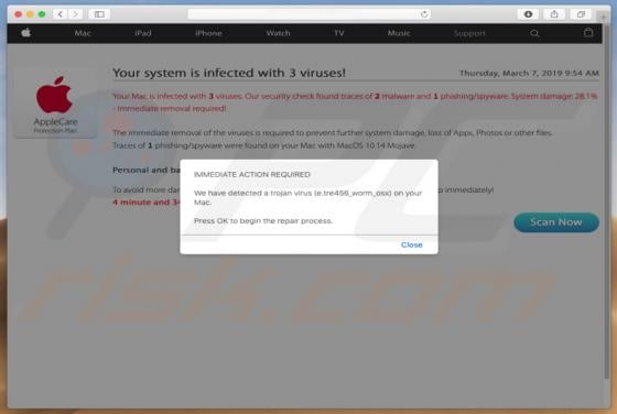 Apple.com-clean-os.live POP-UP Scam (Mac)