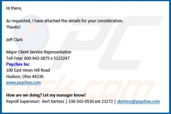 Paychex Email Virus
