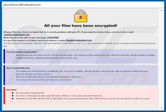 Plomb Ransomware
