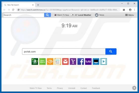 Search.watchtvnow.co Redirect