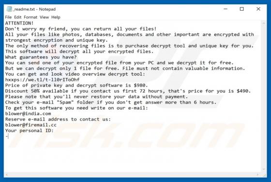 Charck Ransomware