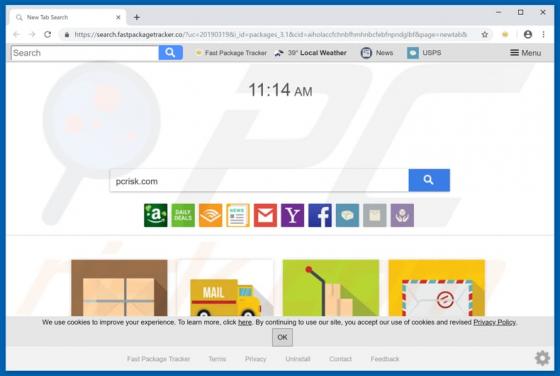 Search.fastpackagetracker.co Redirect