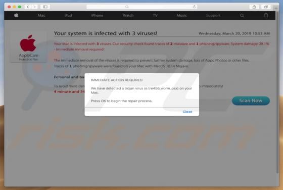 Your Mac Is Heavily Damaged! (33.2%) POP-UP Scam (Mac)