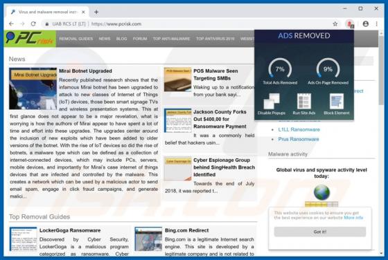 AdsRemoved - AdBlocker & PopUp Blocker Adware