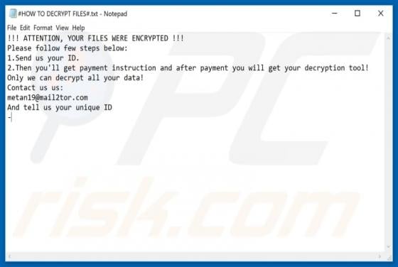 Metan Ransomware