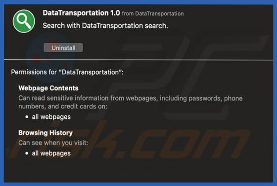 DataTransportation Malware (Mac)