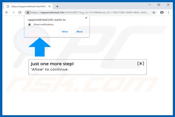 Rappenedinted.info POP-UP Redirect