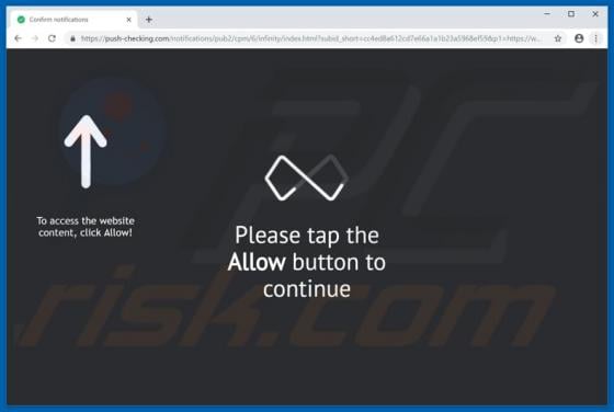 Push-checking.com POP-UP Redirect