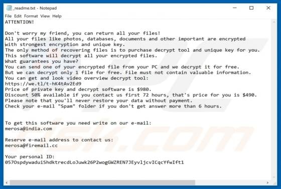 Trosak Ransomware
