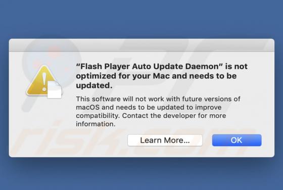 Flash Player Auto Update Daemon POP-UP Scam (Mac)