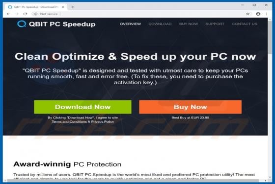 Qbit PC Speedup Unwanted Application