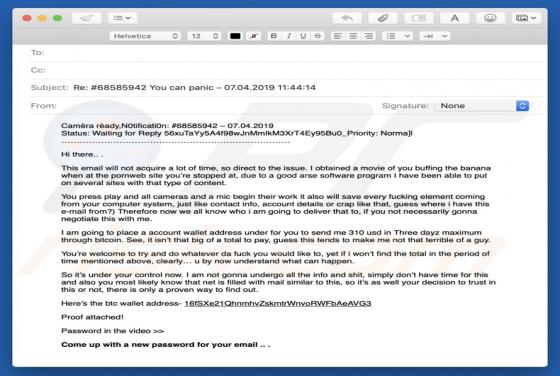 Proof Attached Email Scam