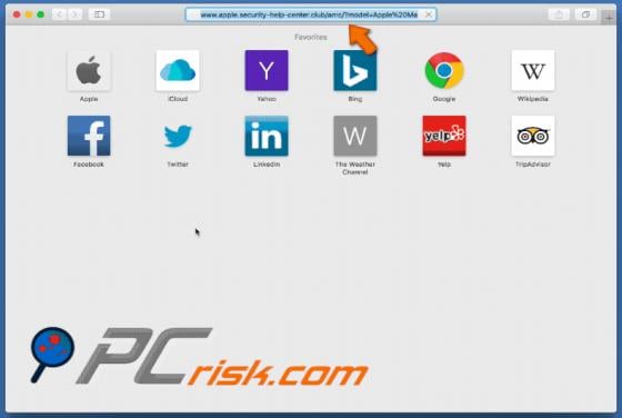Apple.security-help-center.club POP-UP Scam (Mac)