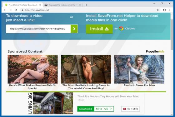 Savefrom.net Virus