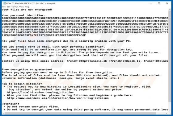 French101 Ransomware