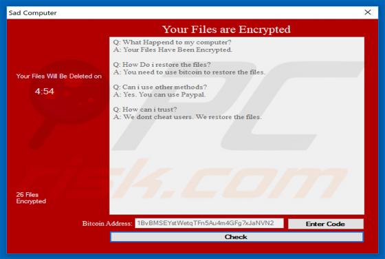 SadComputer Ransomware
