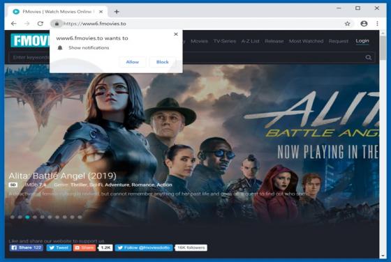 Fmovies Suspicious Website