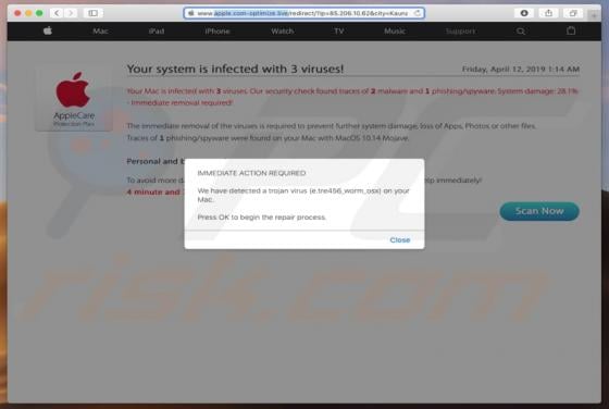 Apple.com-optimize.live POP-UP Scam (Mac)
