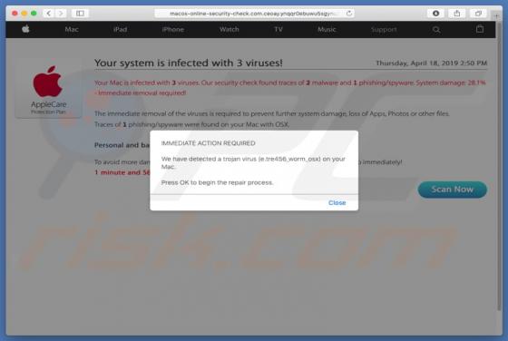 Macos-online-security-check.com POP-UP Scam (Mac)