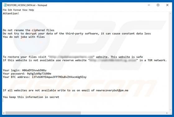 Hceem Ransomware