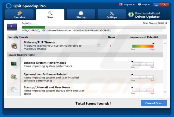 Qbit Speedup Pro Unwanted Application