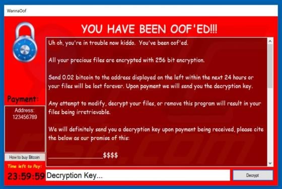 WannaOof Ransomware