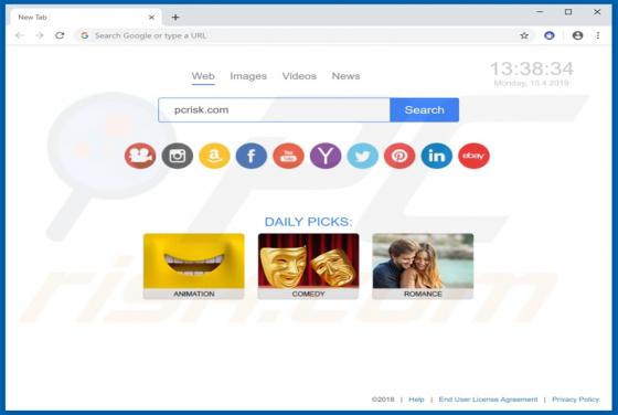 Mega Media Start Browser Hijacker