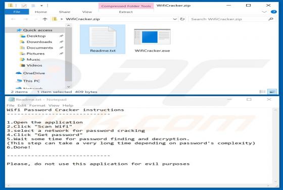 WiFi Password Cracker Virus