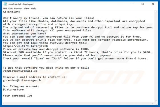 Fedasot Ransomware
