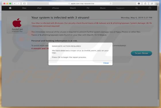 Apple.com-mac-booster.live POP-UP Scam (Mac)