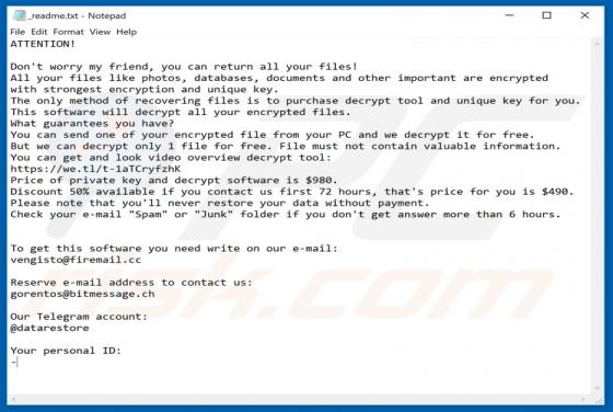 Berost Ransomware