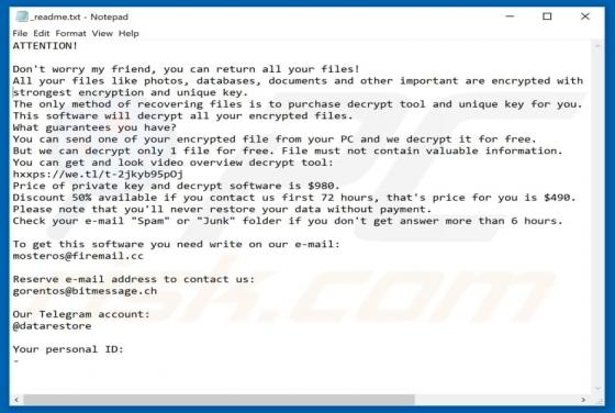 Codnat Ransomware