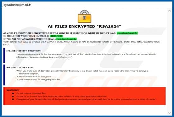 yG Ransomware