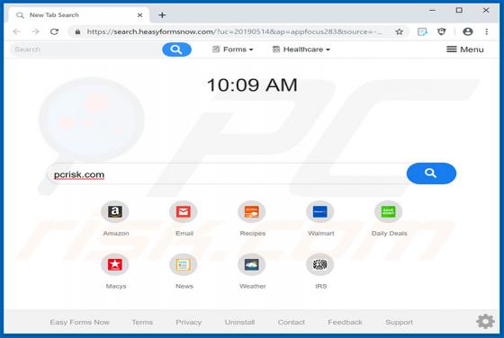 Easy Forms Now Browser Hijacker