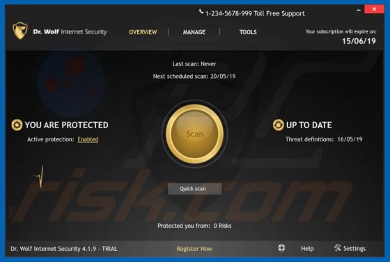 Dr. Wolf Internet Security Unwanted Application
