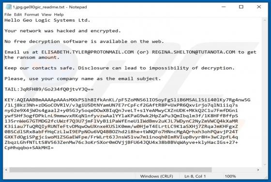 ge0l0gic Ransomware