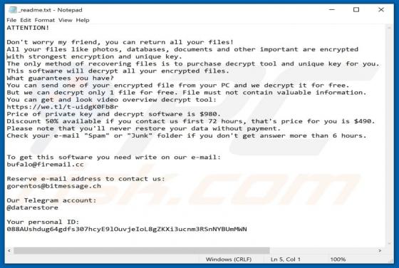 Rectot Ransomware
