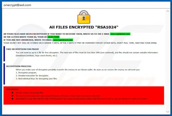 .good (Dharma) Ransomware