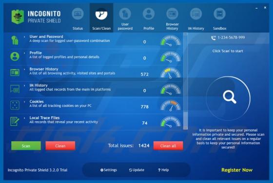 Incognito Private Shield Unwanted Application