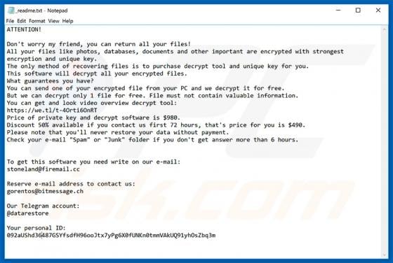 Stone Ransomware